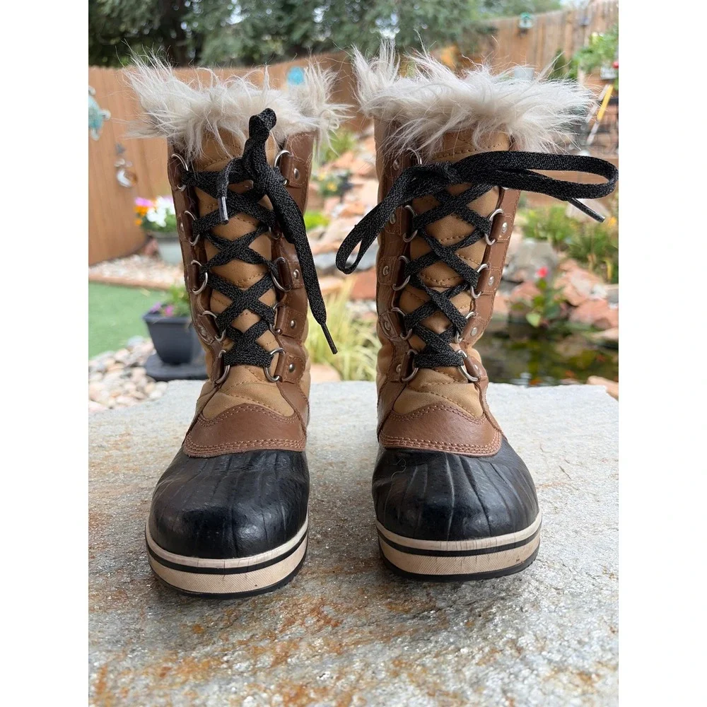 Sorel Tofino II Waterproof Winter Boots Faux Fur NY2419-373 Kids Size 3